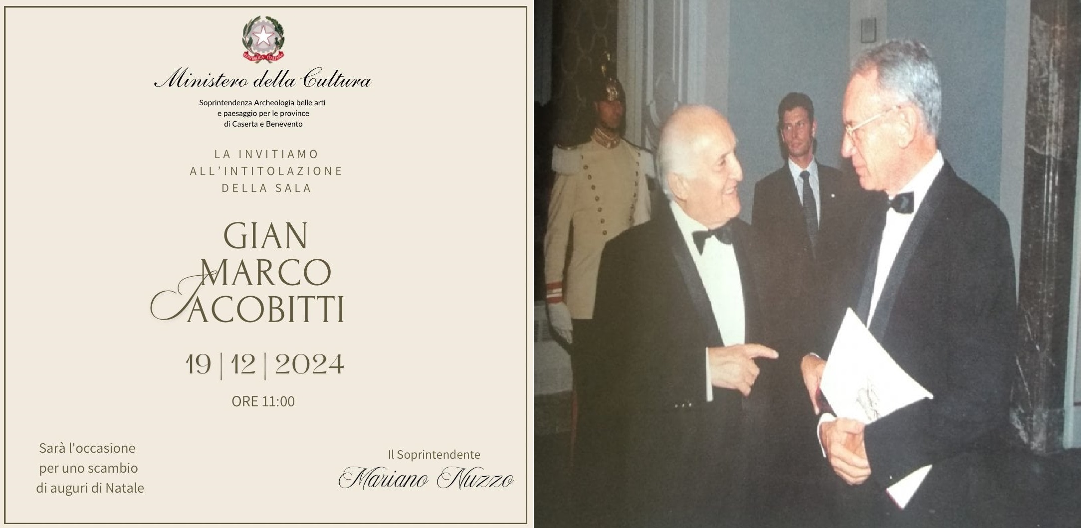 Giovedì 19 dicembre Conferenza Stampa per l’intitolazione di una sala al Soprintendente Gian Marco Jacobitti